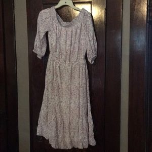 Off the shoulder flowered dress